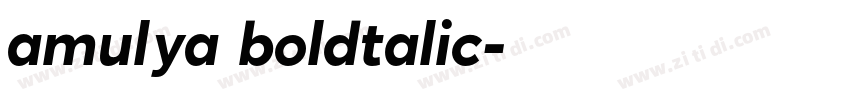 amulya boldtalic字体转换